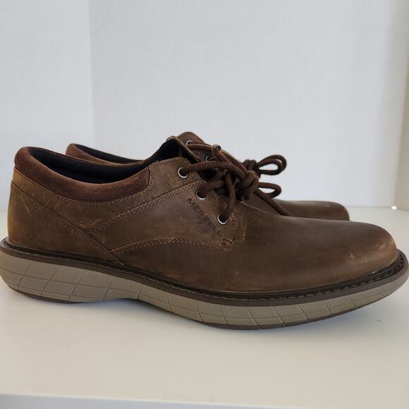 Merrell World Vue Oxfords Shoes Mens Size 12 Brown Leather Casual Lace Up main image 5